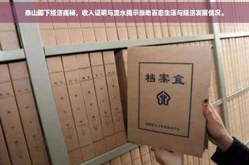 泰山脚下经济揭秘，收入证明与流水揭示当地百态生活与经济发展情况。