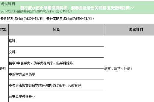 银行流水历史明细深度解析，洞悉金融活动关键路径及查询指南??