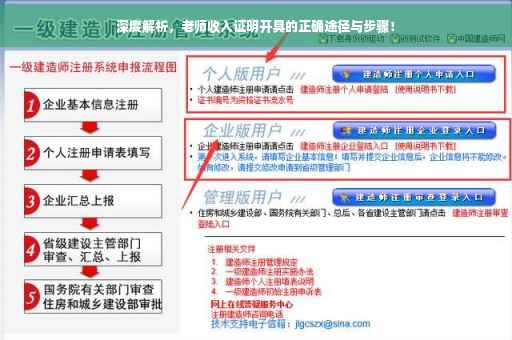 深度解析，老师收入证明开具的正确途径与步骤！