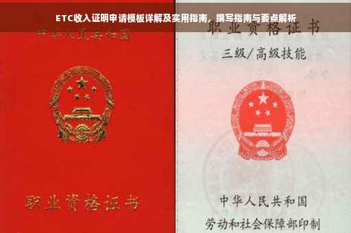 ETC收入证明申请模板详解及实用指南，撰写指南与要点解析