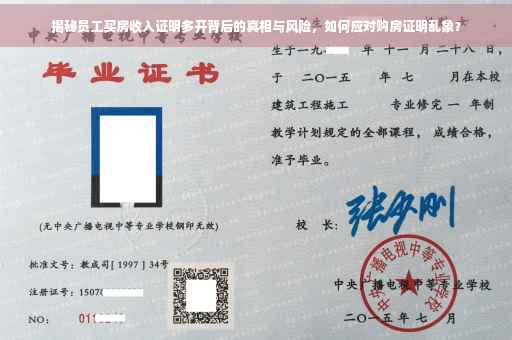 揭秘员工买房收入证明多开背后的真相与风险，如何应对购房证明乱象？