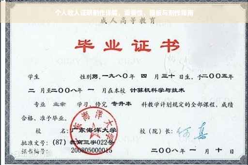 个人收入证明制作详解，重要性、模板与制作指南