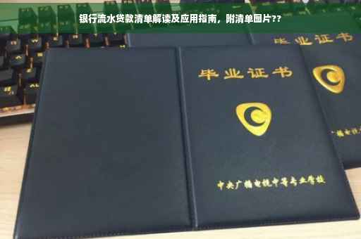 银行流水贷款清单解读及应用指南，附清单图片??