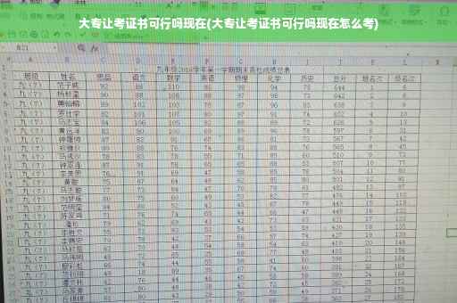 大专让考证书可行吗现在(大专让考证书可行吗现在怎么考)