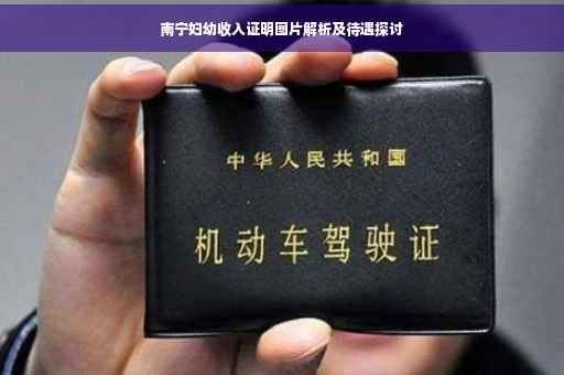 南宁妇幼收入证明图片解析及待遇探讨