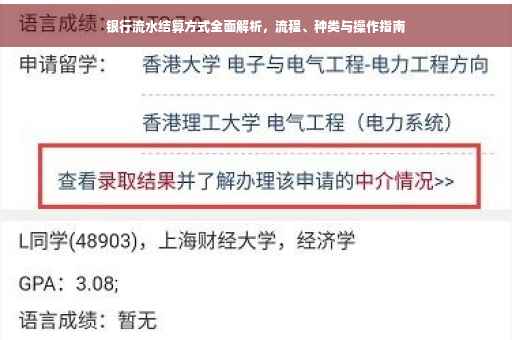 银行流水结算方式全面解析，流程、种类与操作指南