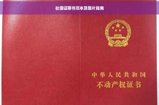 社保证明书范本及图片指南