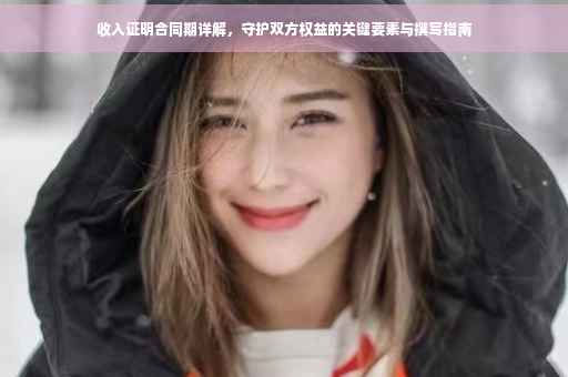 收入证明合同期详解，守护双方权益的关键要素与撰写指南