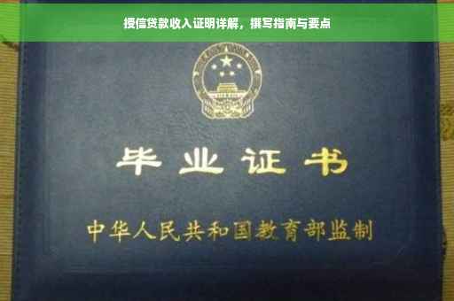 授信贷款收入证明详解，撰写指南与要点