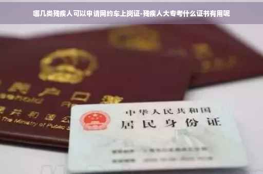 哪几类残疾人可以申请网约车上岗证-残疾人大专考什么证书有用呢