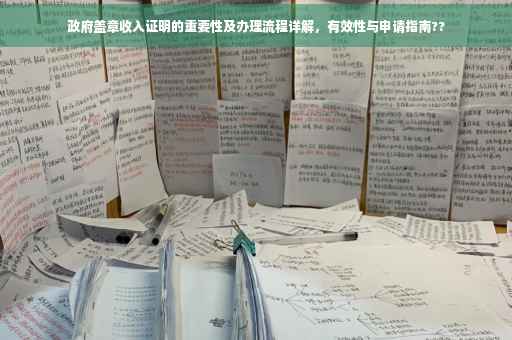 政府盖章收入证明的重要性及办理流程详解，有效性与申请指南??