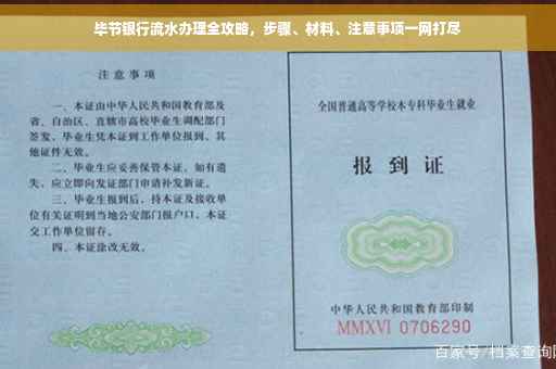 毕节银行流水办理全攻略，步骤、材料、注意事项一网打尽