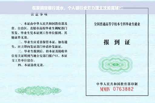 在家搞定银行流水，个人银行业务办理全攻略揭秘?✨