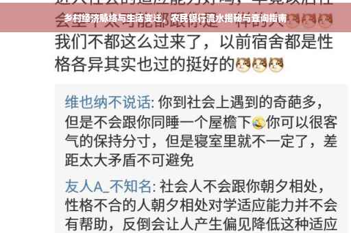 乡村经济脉络与生活变迁，农民银行流水揭秘与查询指南
