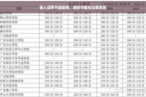 收入证明开具指南，途径详解与注意事项