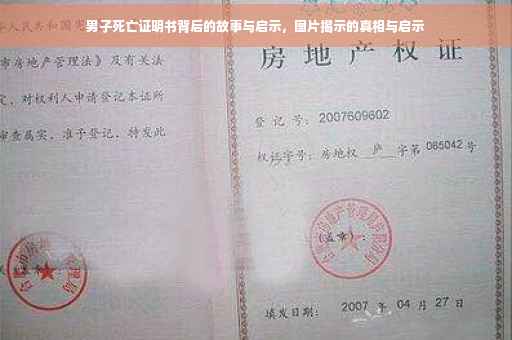 男子死亡证明书背后的故事与启示，图片揭示的真相与启示