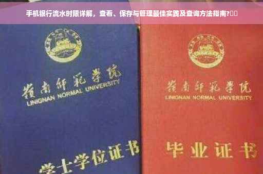 手机银行流水时限详解，查看、保存与管理最佳实践及查询方法指南?⚡️