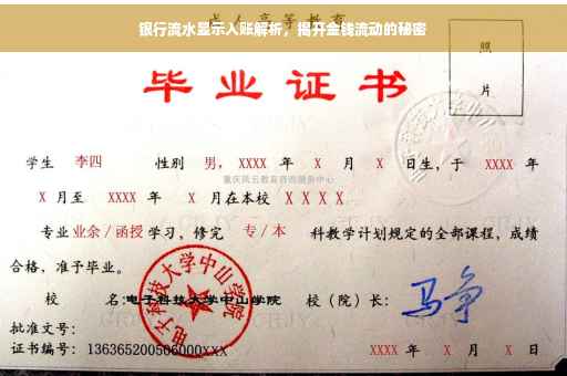 银行流水显示入账解析，揭开金钱流动的秘密