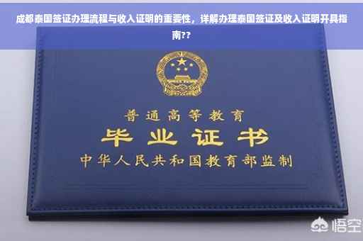 成都泰国签证办理流程与收入证明的重要性，详解办理泰国签证及收入证明开具指南??
