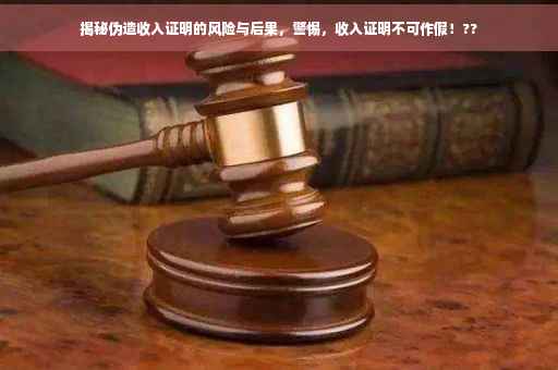 揭秘伪造收入证明的风险与后果，警惕，收入证明不可作假！??