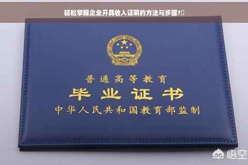 轻松掌握企业开具收入证明的方法与步骤?✨
