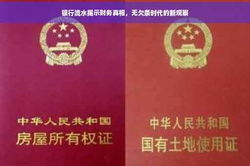 银行流水揭示财务真相，无欠条时代的新观察