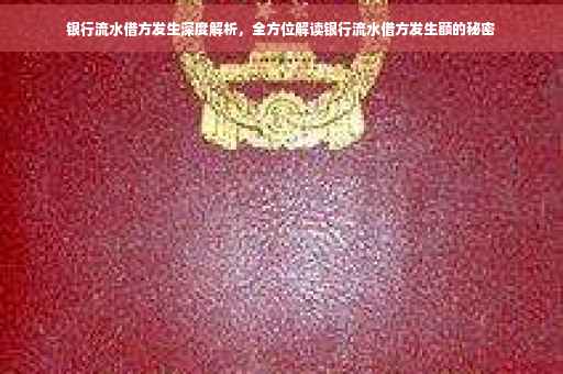 银行流水借方发生深度解析，全方位解读银行流水借方发生额的秘密