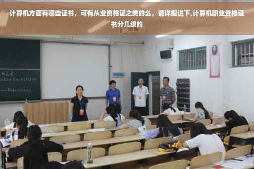 计算机方面有哪些证书，可有从业资格证之类的么，请详细说下,计算机职业资格证书分几级的