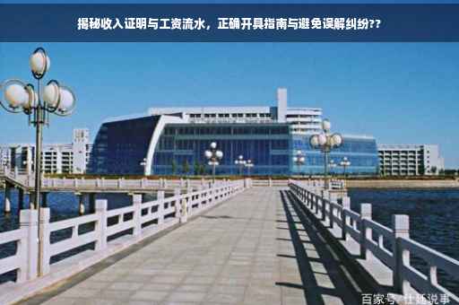揭秘收入证明与工资流水，正确开具指南与避免误解纠纷??