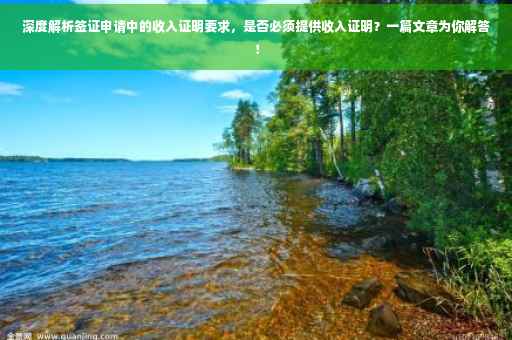 深度解析签证申请中的收入证明要求，是否必须提供收入证明？一篇文章为你解答！