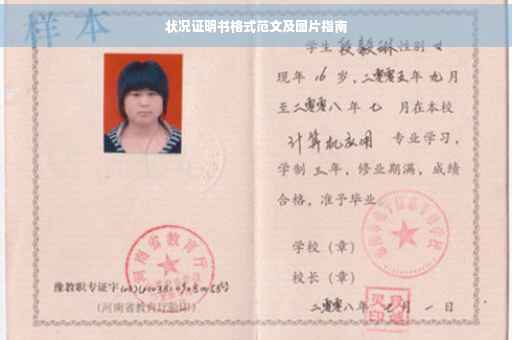状况证明书格式范文及图片指南
