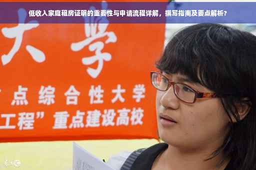 低收入家庭租房证明的重要性与申请流程详解，撰写指南及要点解析?