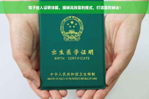 馆子收入证明详解，揭秘高效盈利模式，打造盈利秘诀！