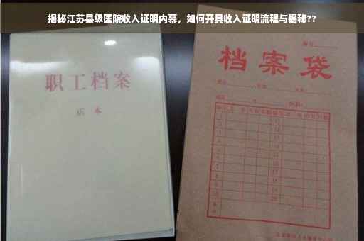 揭秘江苏县级医院收入证明内幕，如何开具收入证明流程与揭秘??