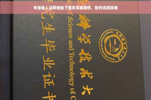 专业收入证明模板下载及其重要性，软件选择指南