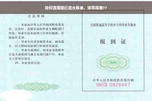 如何清理银行流水账单，详尽指南??