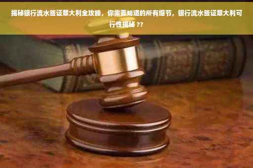揭秘银行流水签证意大利全攻略，你需要知道的所有细节，银行流水签证意大利可行性揭秘 ??