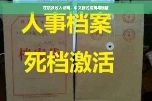 在职及收入证明，中文格式指南与模板