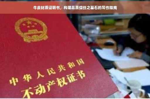 牛皮材质证明书，构建品质信任之基石的写作指南