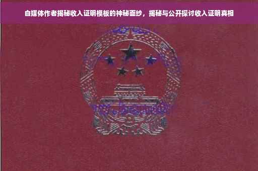 自媒体作者揭秘收入证明模板的神秘面纱，揭秘与公开探讨收入证明真相