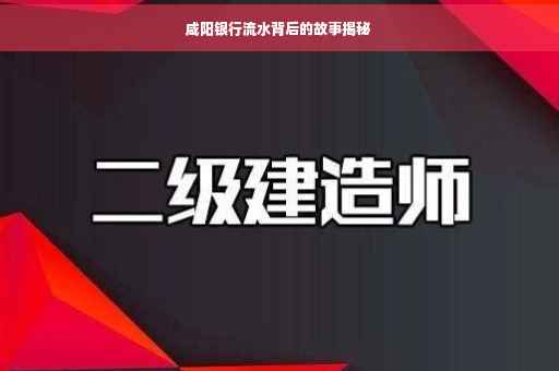 咸阳银行流水背后的故事揭秘
