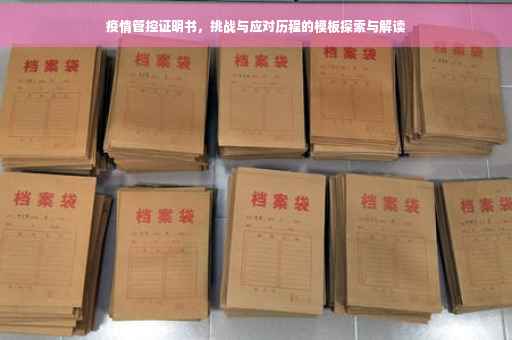 疫情管控证明书，挑战与应对历程的模板探索与解读