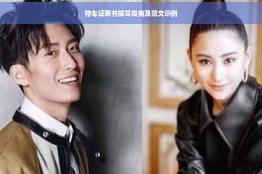 停车证明书撰写指南及范文示例