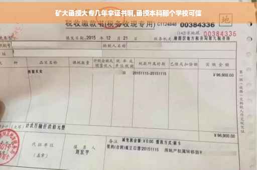 矿大函授大专几年拿证书啊,函授本科那个学校可信