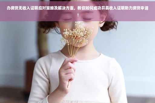 办房贷无收入证明应对策略及解决方案，教你如何成功开具收入证明助力房贷申请！