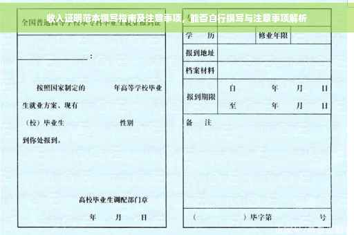 收入证明范本撰写指南及注意事项，能否自行撰写与注意事项解析