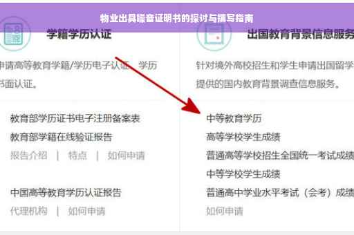 物业出具噪音证明书的探讨与撰写指南