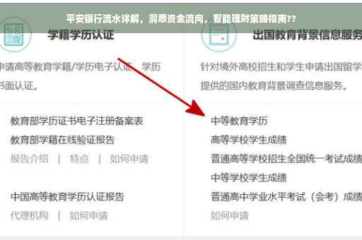 平安银行流水详解，洞悉资金流向，智能理财策略指南??