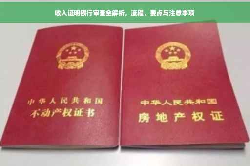 收入证明银行审查全解析，流程、要点与注意事项