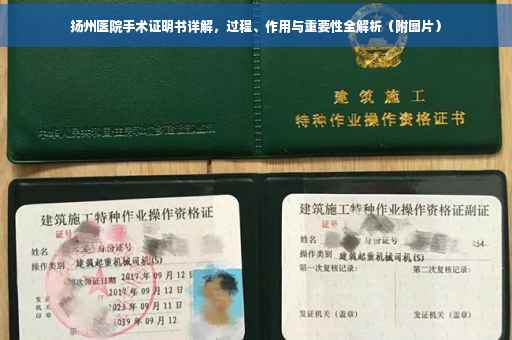 扬州医院手术证明书详解，过程、作用与重要性全解析（附图片）